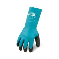 아이언클래드 CH-PVCS-02-S 화학 PVC 지원 장갑 스몰 465142, Teal, 1개