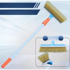 세차용 브러시 세차솔 플라스틱 판솔 바퀴 밀대 차량용, 2.1m 26 부드러운, 1개