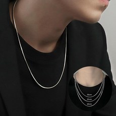 엠스타일 써지컬 스틸 스네이크 체인 목걸이 남자