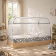 원터치 텐트형 침대 모기장, 1개