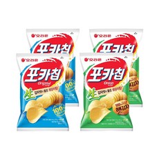 오리온 포카칩 오리지널 2개 + 어니언 2개, 1세트, 264g