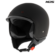 오토바이 스쿠터 배달 슈퍼커브 헬멧 MDS 매그넘 하프 오픈페이스 경량 KC인증 단색, 플레인 매트 블랙