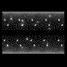 1세트 핫픽스모티브 옷리폼 스톤 큐빅 부자재 의류DIY - 꽃 210x297mm, 투명색, 1개