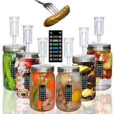 발효 뚜껑 메이슨 병 뚜껑 발효용 에어락 넓은 입구 병용 발효 키트 - 소금에 절인 양배추 피클 핫소스를 만들기 위한 스테인리스 스틸 와이드 마우스 메이슨 병 발효 뚜껑, 발효 뚜껑, 메이슨 병 뚜껑, 발효용 에어락, 넓은 입