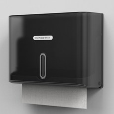 免打孔擦手紙巾盒 無痕貼抽取式紙巾架 浴室紙巾架 面紙架 紙巾盒 抽紙巾盒箱掛, 1個, 黑色, 黑色