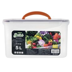 데일드 투명한 김치통, 5L, 1개