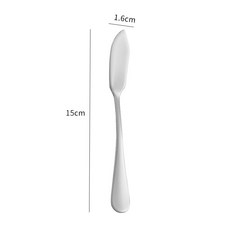不銹鋼鍍鈦彩色奶油刀 15cm, 1個, 銀色1010牛油刀（含opp袋）