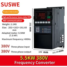 VFD 인버터 주파수 변환기 모터 속도 제어 0.75KW 1.5KW 2.2KW 4KW 5.5KW 7.5KW 220V 단상 또는 380V 3, 01 빠른  Mainland, 02 5.5KW 380V