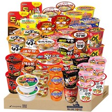 소컵22종44개세트(육사2 신2 짜파2 튀김2 새우2 오짬2 사곰2 너굴2 순너굴2 안성2 진매2 진순2 스낵2 참깨2 열2 불닭2 불닭까2 삼양2 도2 해물2 맛있는2 미니왕2), 1개