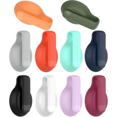 클립 홀더 애플 에어태그 트래커 파인더 소프트 실리콘 보호 케이스 (검정+보라+흰색), 10가지 색상