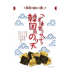 Maruka Foods 참기름 향기나는 바삭바삭 한국풍 노리텐, 65g, 1개
