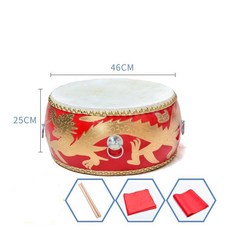 난타북 소가죽 타악기 사물놀이 풍물놀이 전통, 14인치 드래곤, 1개