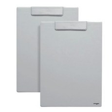 마그피아 마그랑 차트 자석 클립보드 A4, 그레이, 2개