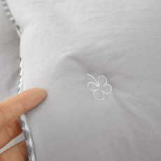 아이리스 자수 차렵이불 국산 SS Q 슈퍼싱글 퀸 워싱 무지