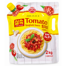 오뚜기 실쏙 토마토 스파게티소스, 2kg, 1개