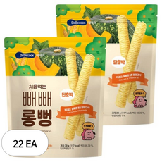 베베쿡 처음먹는 빼빼롱뻥, 단호박, 30g, 22개