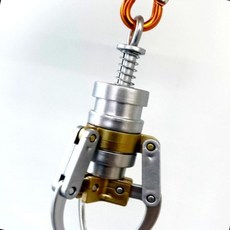 골드 카라비너 크레인 집게 키링 미니어처 인형 뽑기 특이 키홀더 장식, 블루