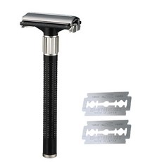 일본 페더 양날 안전면도기 FH-H 클래식 남성 수동 여행용 휴대용 습식, 1개, 1개입