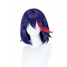 斬服少女 纏流子 COS 假髮 萬用 高溫絲 頭圍55-60cm, 如圖所示, 1個