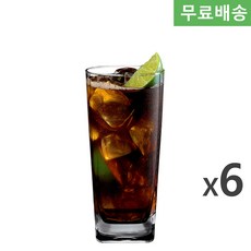 6p BOX 오션글라스 프라자 하이볼 405ml 오션 플라자 하이볼글라스 B11014 맥주잔 칵테일롱글라스, 6개, 투명