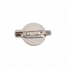 국산 평판 브로치핀 50EA 원형판 브로치 부자재 DIY 재료, 50개, 14mm(실버)