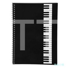 音樂手稿紙學生文具螺旋五線譜筆記本100頁, 1個