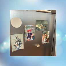 명화디자인 인테리어용 냉장고자석 강한자력 마그넷 소품 비스포크, 1cl4 르누아르 2종세트