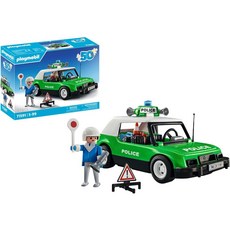 playmobil 摩比積木 週年復古警車 PM71591 超萌行銷 經典收藏 兒童玩具, 1個