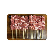 돈목살꼬치 30g 20꼬치 600g 대용량 업소용 도매 캠핑 음식 수제꼬치 간식 안주, 1개