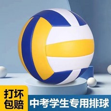 排球 中考適用訓練專用適合中小學比賽體考成人兒童使用, 3號5號1.6標準黃白藍,裸球, 1個