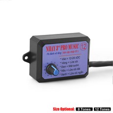 후진벨 화물차 백부져 12V-24V 8/12Sound 3 Pro 혼 스피커 사운드 제어 장치볼륨 스위칭 포함 뮤지컬 전자 컨트롤러, [02] 12 sounds