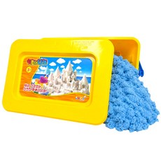촉촉이 모래놀이 대용량 단품, 1개, 3700g, 블루