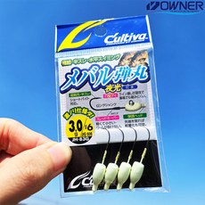 오너 컬티바 야광볼락탄환 지그헤드 JH-83G 루어바늘, 1개