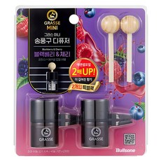 Bullsone 汽車通風口專用擴香瓶 10ml, 2個, BlackBerry+Cherry