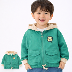 유아동 아기 어린이 남아 여아 청자켓 남매룩 오버핏 간절기 외투 키즈