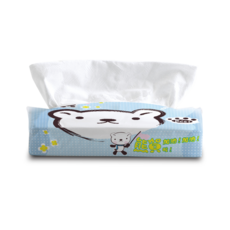 熊賀 40抽 旅行包衛生紙100包/箱 柔軟舒適 全家適用 可愛造型, 1箱, 100個裝