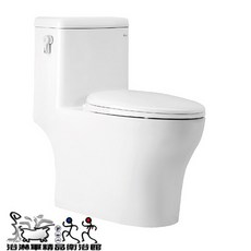 ALEX 電光牌 單體馬桶 噴射虹吸式 省水標章, 孔距30cm