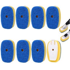 OXO 옥소 접시 브러시용 블루 스폰지 브러시 리필 4팩_160297, 블루-8팩_160297