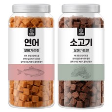 자연애보틀 가수분해 오메가3 강아지 고양이 간식, 1세트, 1.04kg, 혼합맛(소고기/연어)