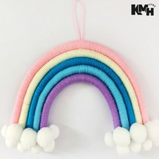 무지개 모빌 디자인모빌 종이모빌 유모차모빌, 1-무지개장식-핑크