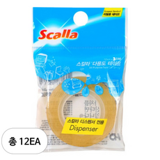 스칼라 다용도 테이프 리필 12mm x 30m, 12개