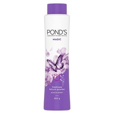 POND'S Magic Acacia Honey Fragrance Talcum Powder Cooling Fresh Talc for Face & Body - For Me, 1개, 400g