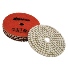 石再亮 4吋混凝土鑽石乾磨軟磨片，石材拋光研磨工具，輕鬆展現石材光澤, 1個