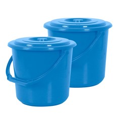 카시안 탱크 버킷 2개 세트 NA 양동이 바케스 바게스 세차, 6L(블루), 1세트
