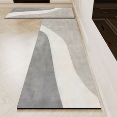 다다러그 천연 규조토 주방 발매트 2종 세트, H웨이브 (2종x1세트)