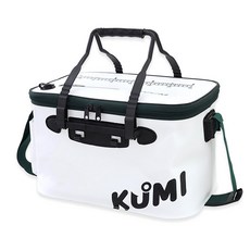 쿠미 맥스 다용도 접이식 보조가방 살림통 밑밥통 낚시 가방 미끼통, 화이트