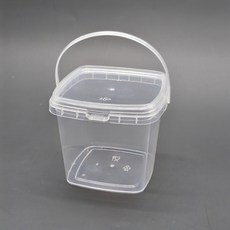 생활 밀폐용기 투명 사각 300ml