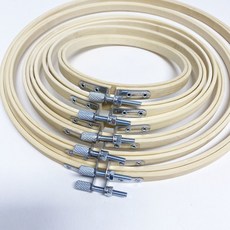 대나무 원형 자수틀 수틀, 1개, 원목