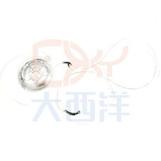 大西洋釣具 透抽釣組附子線 三叉轉環, 1個, 3尺8門 三叉轉環