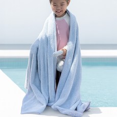 스토리원 대형 비치 타올 1+1 아동용 샤워 바디 극세사 타월 수건 90 x 170 cm, 2개, 스카이